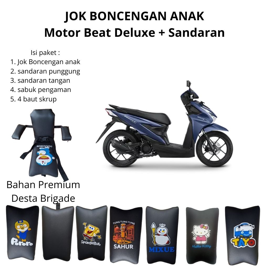Jok Boncengan Anak Beat Deluxe 2020 - 2025 - jok tambahan anak beat