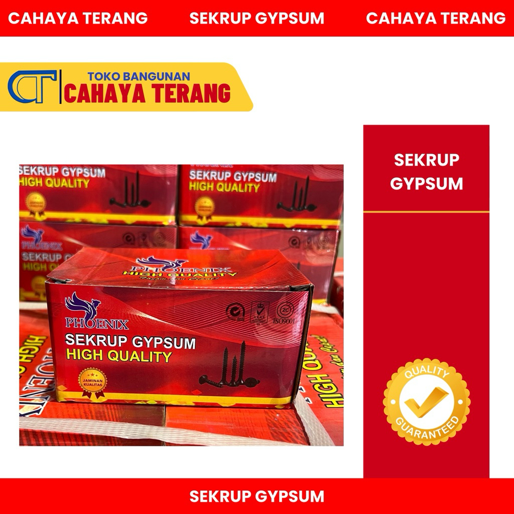SEKRUP GYPSUM SKRUP GYPSUM 1" HITAM