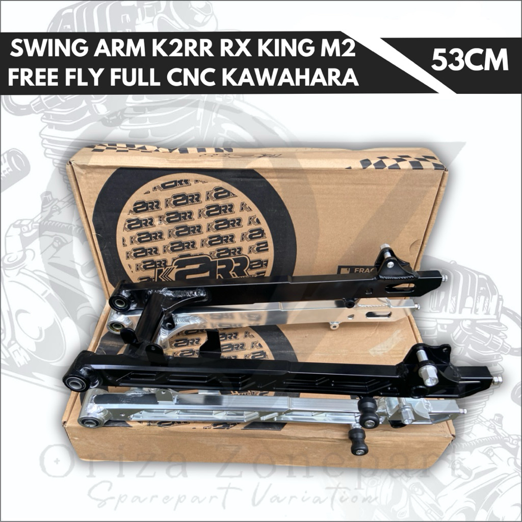 Kawahara Swing Arm K2RR RX King M2 Free Fly Full CNC 53CM untuk Motor RX King Motorcycle Sparepart V
