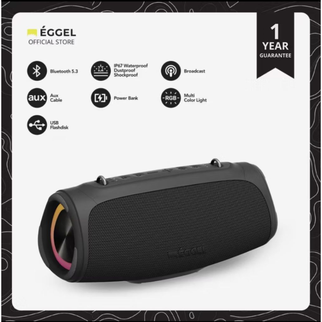 EGGEL Terra-3 Max Portable Bluetooth Speaker
