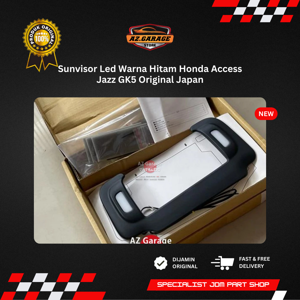 Sunvisor Led Warna Hitam Honda Access Jazz GK5 Original Japan