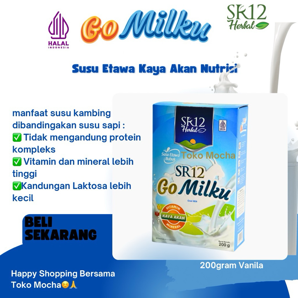 Susu Gomilku SR12 Herbal, Susu Etawa Kaya Akan Manfaat Cocok untuk Pengganti Manfaat Susu Sapi