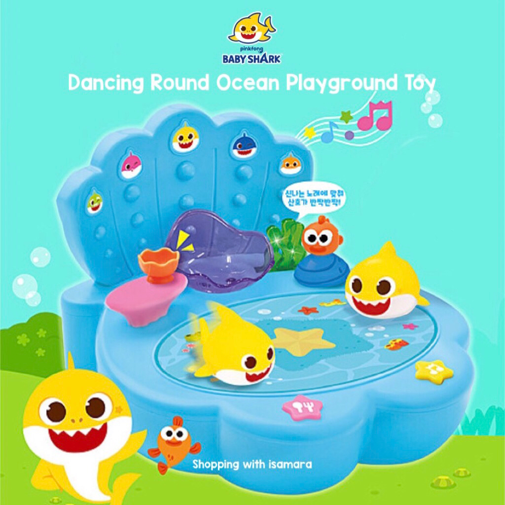 Pinkfong Baby Shark Dancing Round Ocean Playground / Mainan musik