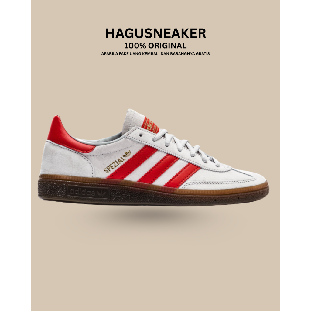 ADIDAS HANDBALL SPEZIAL [GREY/RED] #EF5747 GARANSI 100% ORIGINAL