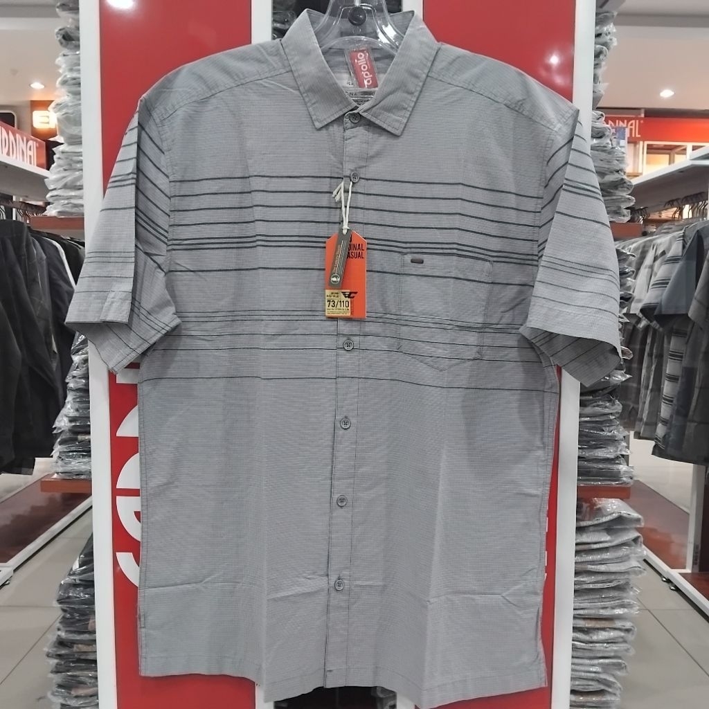 cardinal casual kemeja bigsize / jumbo ukuran M - 5XL lengan pendek devisi cardinal casual original