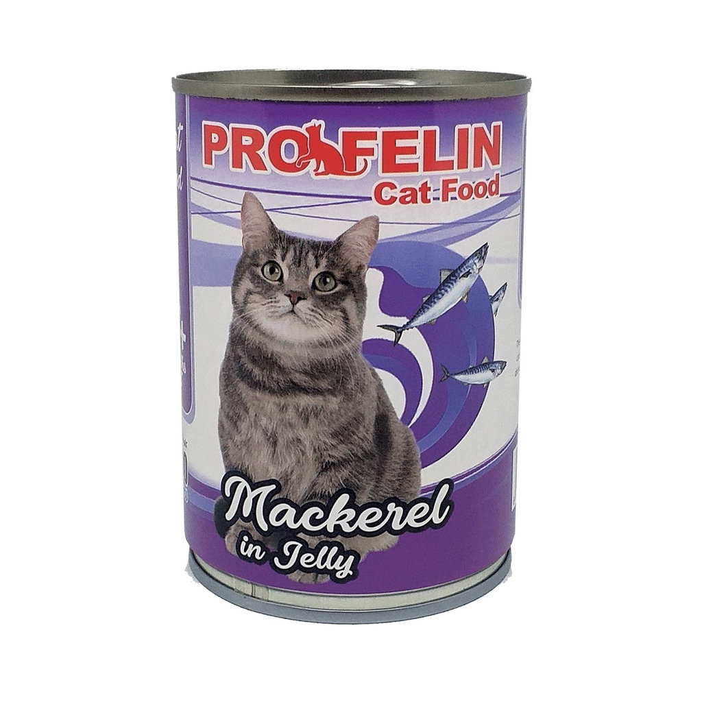 Profelin Mackerel In Jelly 400gr, Makanan Basah Kucing Kaleng