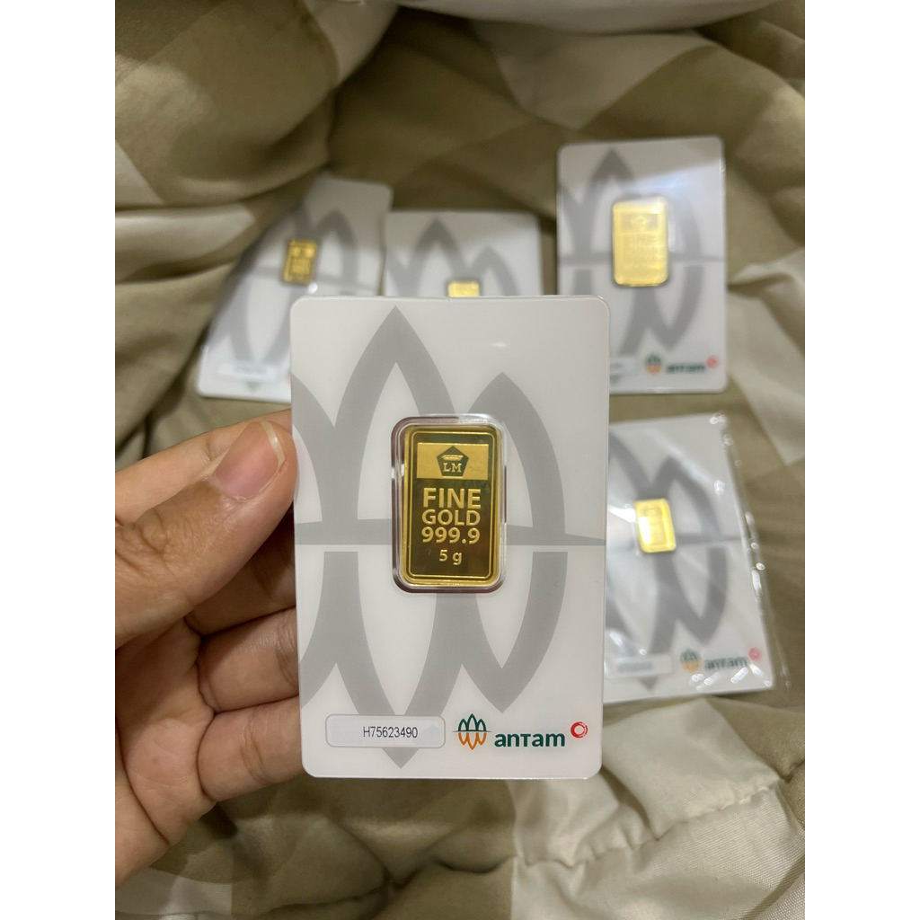 ORIGINAL EMAS LOGAM MULIA 5gram, 1gram