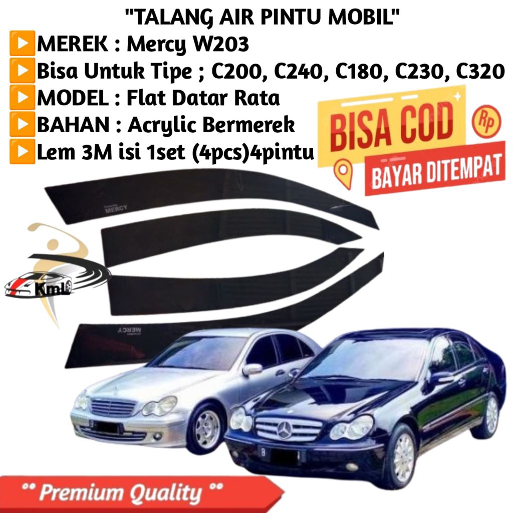 talang air mobil Mercy W203 Premium Quality 4pintu
