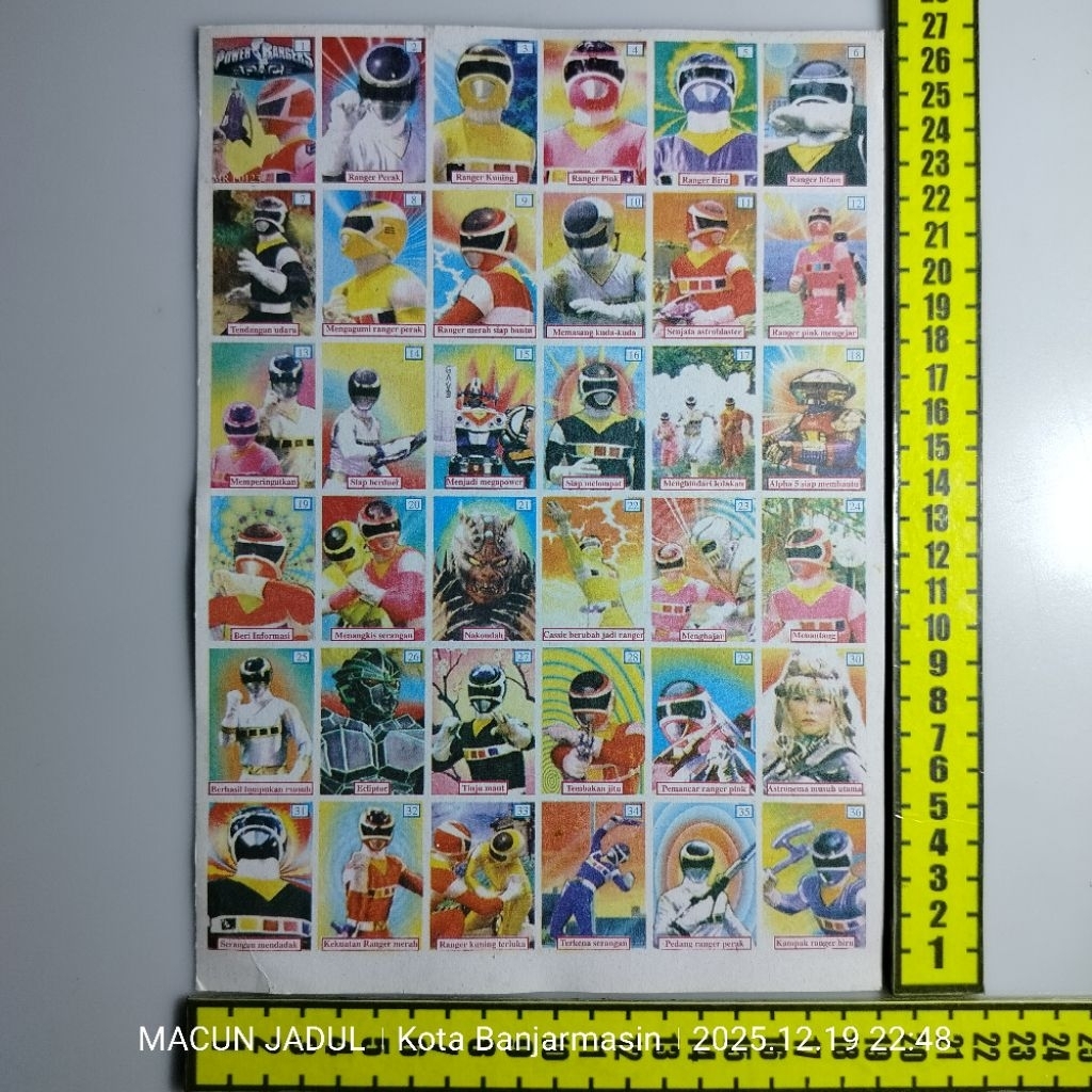 GAMBARAN JADUL POWER RANGER SPACE, GAMBARAN JADUL, UMBUL JADUL, MAINAN JADUL, MAINAN NOSTALGIA 90AN