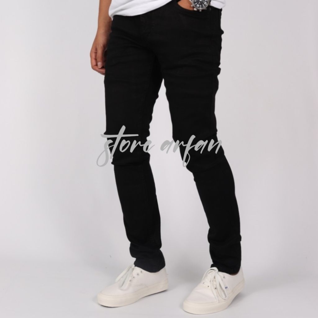 celana panjang pria skinny/celana jeans pria/celana hitam pria murah/celana hitam pria skinny