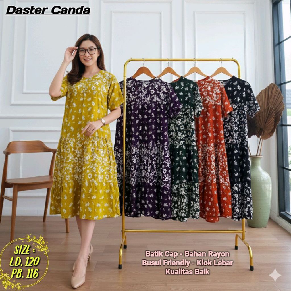 Daster Canda Payung Susun Batik Cap