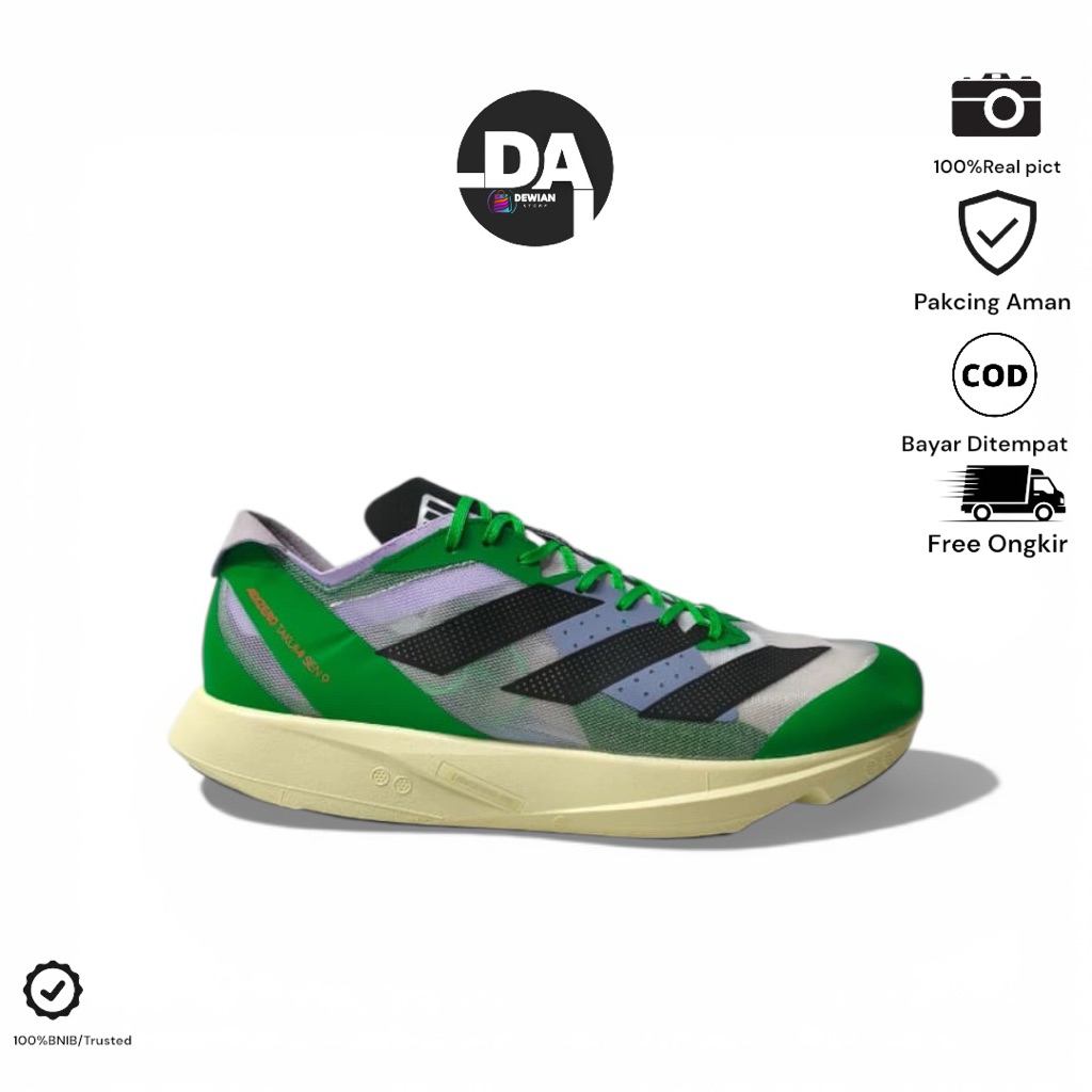 Sepatu Lari Adizero Takumi sen 9 Court green unisex