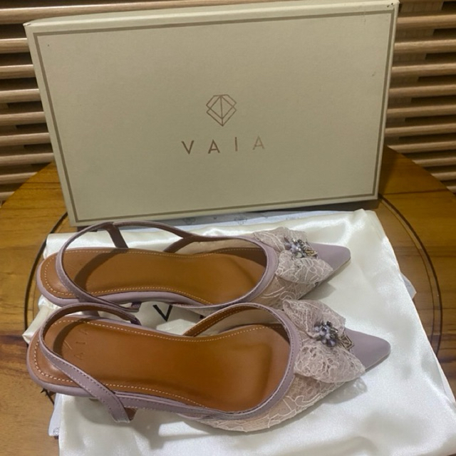 [NOT PRELOVED] VAIA HEELS SHOES MAUVE | size 38 | BELUM DIPAKAI (NEW)