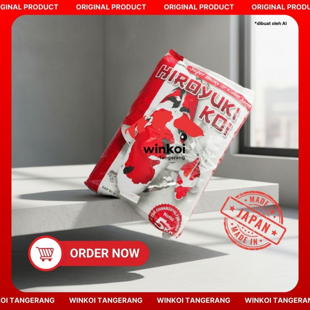 Pakan Ikan Koi Hiroyuki Koi super BULKY & COLOR MAX 5KG