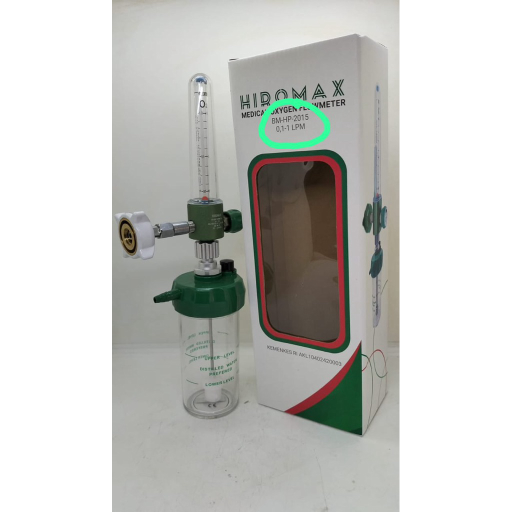 Flowmeter Humidifier Hiromax untuk bayi 1lpm