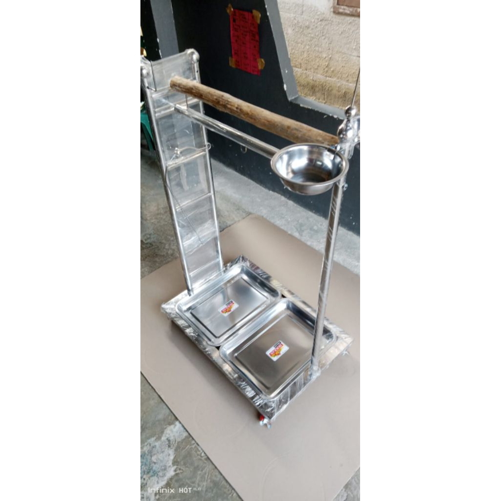 Tangkringan Burung kakatua Stainless