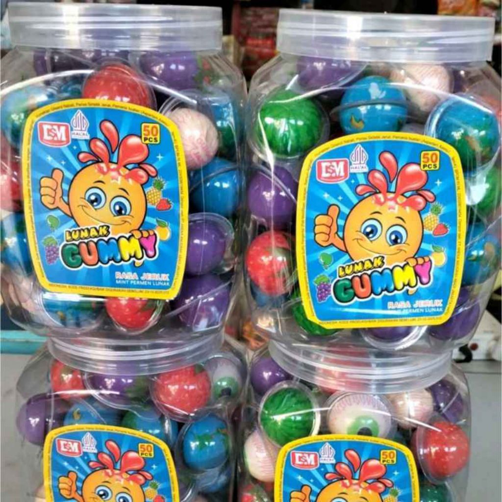 DSM LUNAK PERMEN MATA DUNIA GUMMY VIRAL ISI50PCS TOPLES
