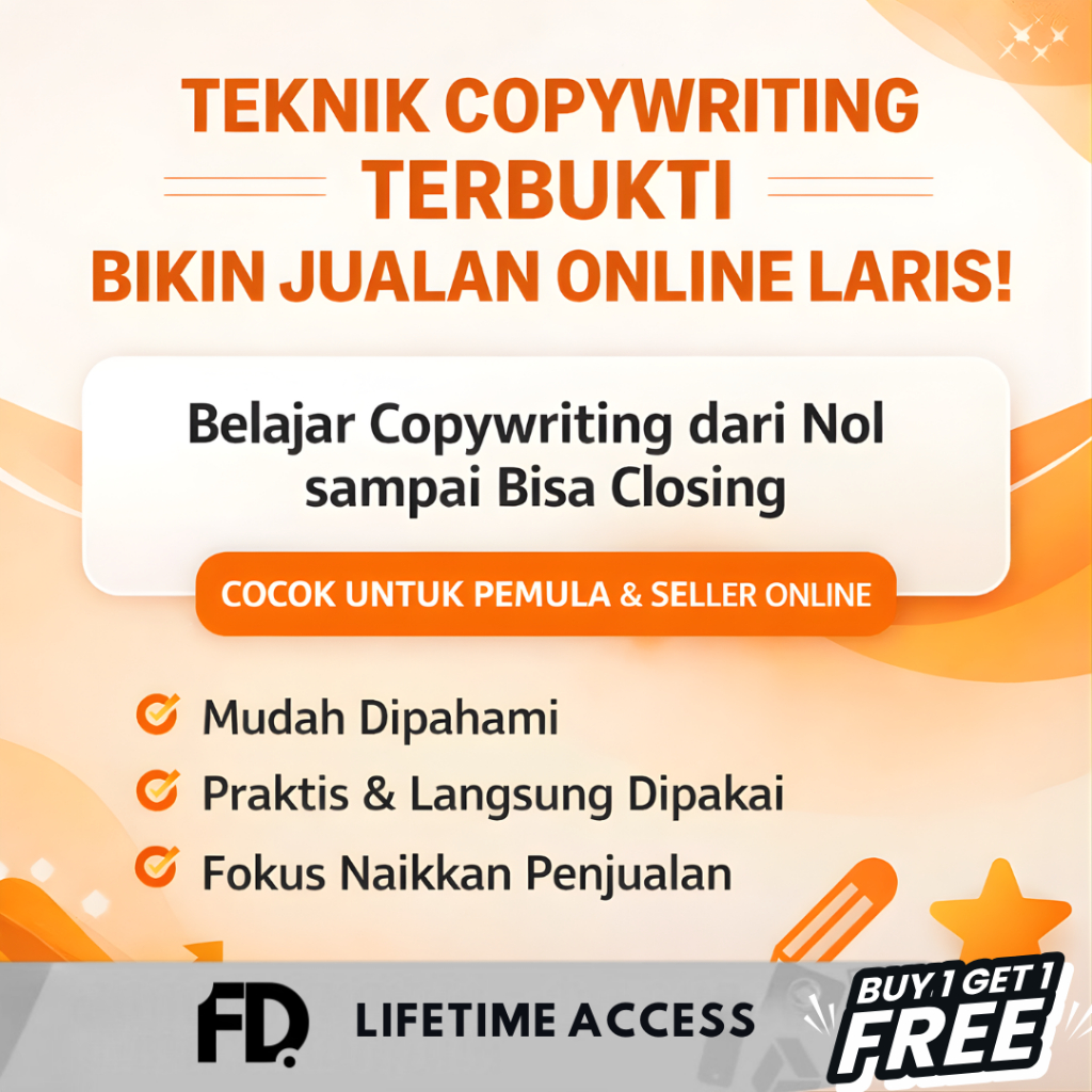 Ecourse Copywriting Lengkap | Belajar Copywriting Dasar hingga Teknik Jualan Online
