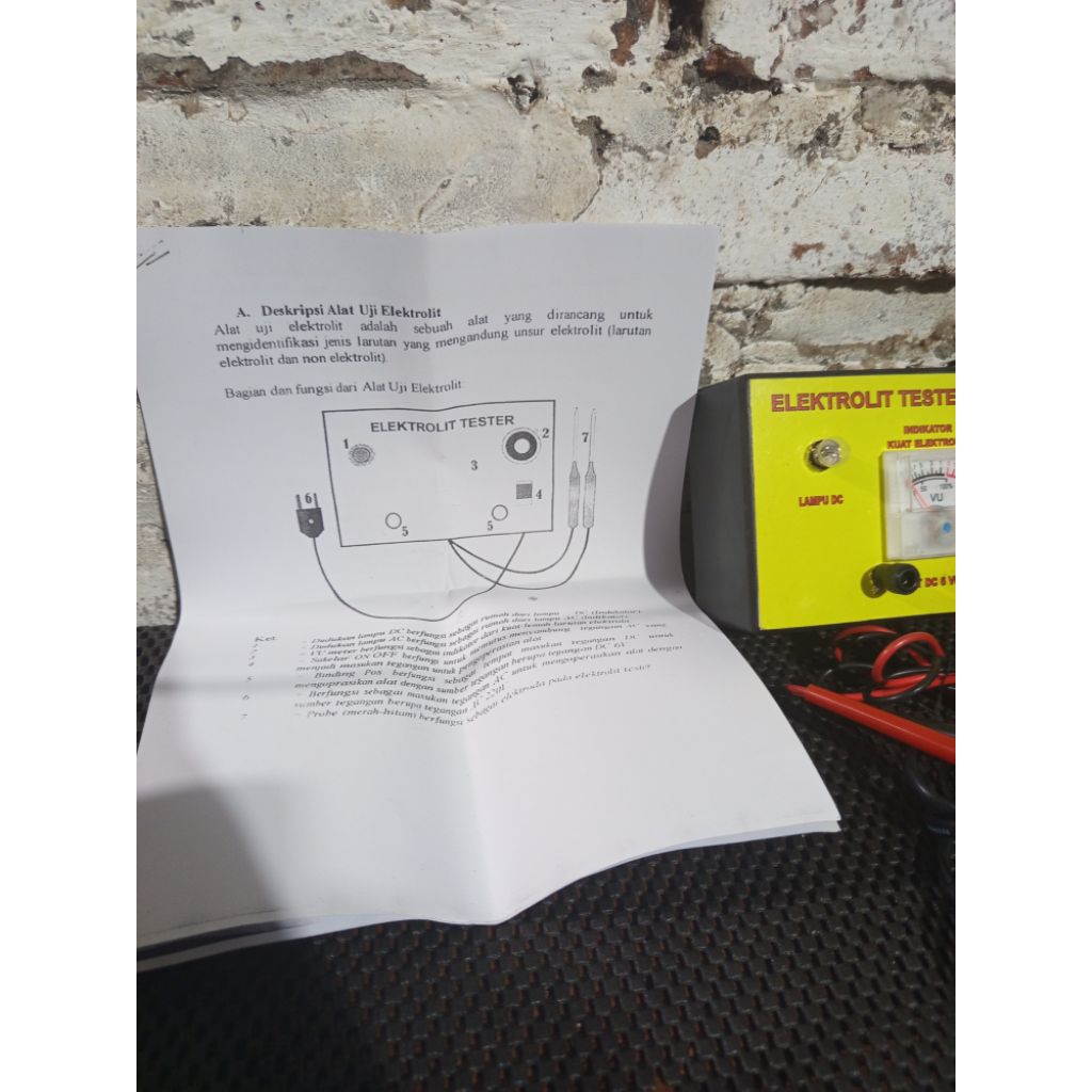 Alat peraga Laboratorium Alat Uji Elektrolit Elektrolit Tester Alat peraga kimia