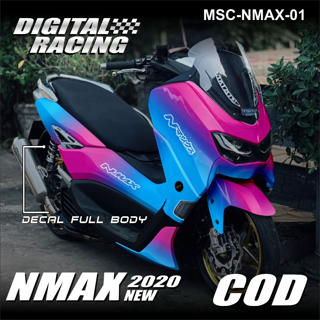 Decal Stiker Fullbody Nmax new - Stiker Nmax 155 new Motif GRADASI