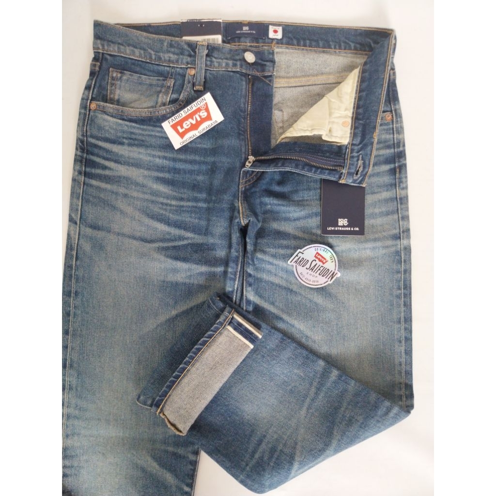 NEW ARRIVAL Le vi's Blue Tab 502 Taper Fit Jeans - JAPAN SELVEDGE