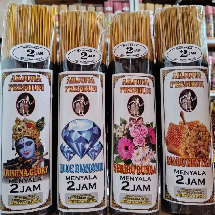Dupa Arjuna Premium Dupa Bali Sejati Mertha Dewa menyala 2 jam