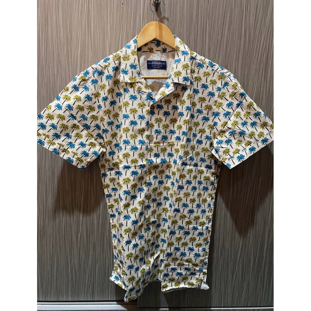 Kemeja Motif Laki-laki Pull&Bear OG