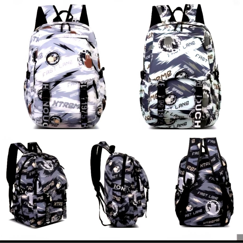 Ransel Alto Hitam / Tas Sekolah Anak Laki-Laki SD SMP