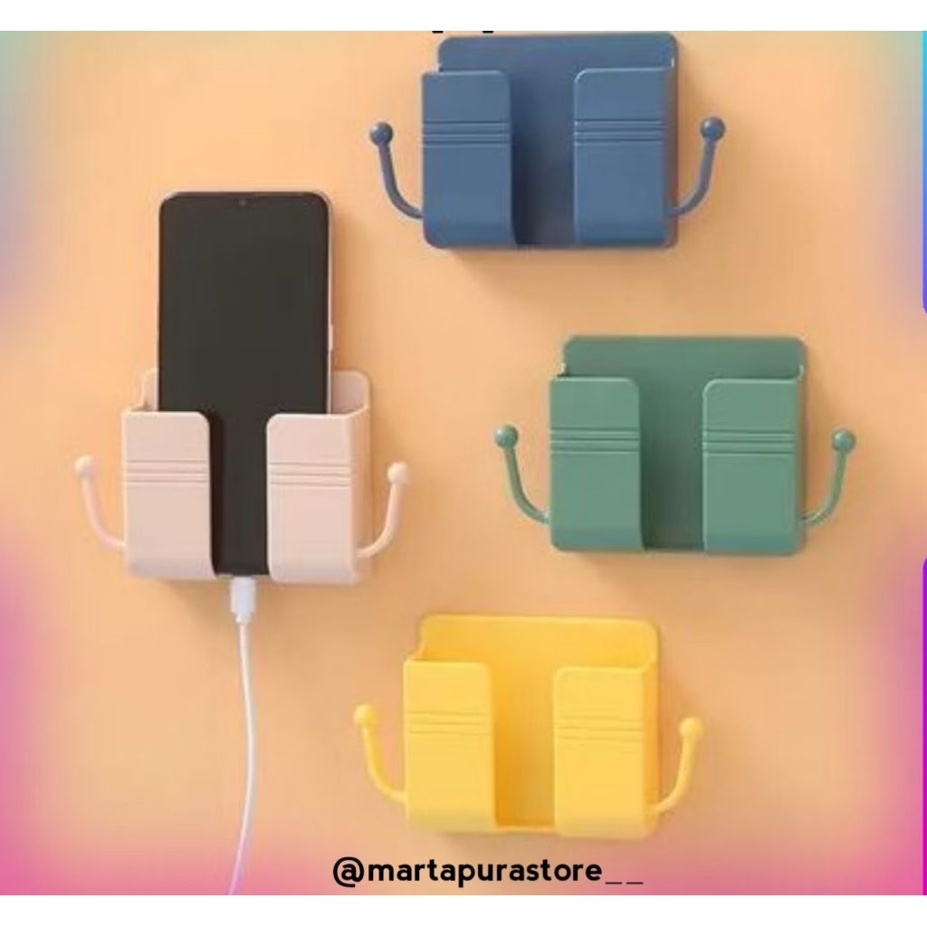 RAK HOLDER HOOK TEMPEL DINDING SERBAGUNA/ TEMPAT CHARGER HP