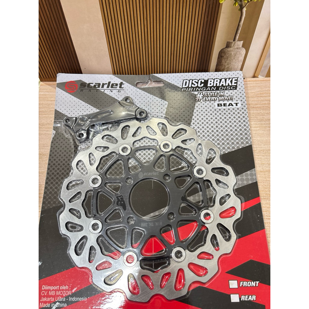 Piringan Disc Brake Depan Beat 260 mm Scarlet Racing