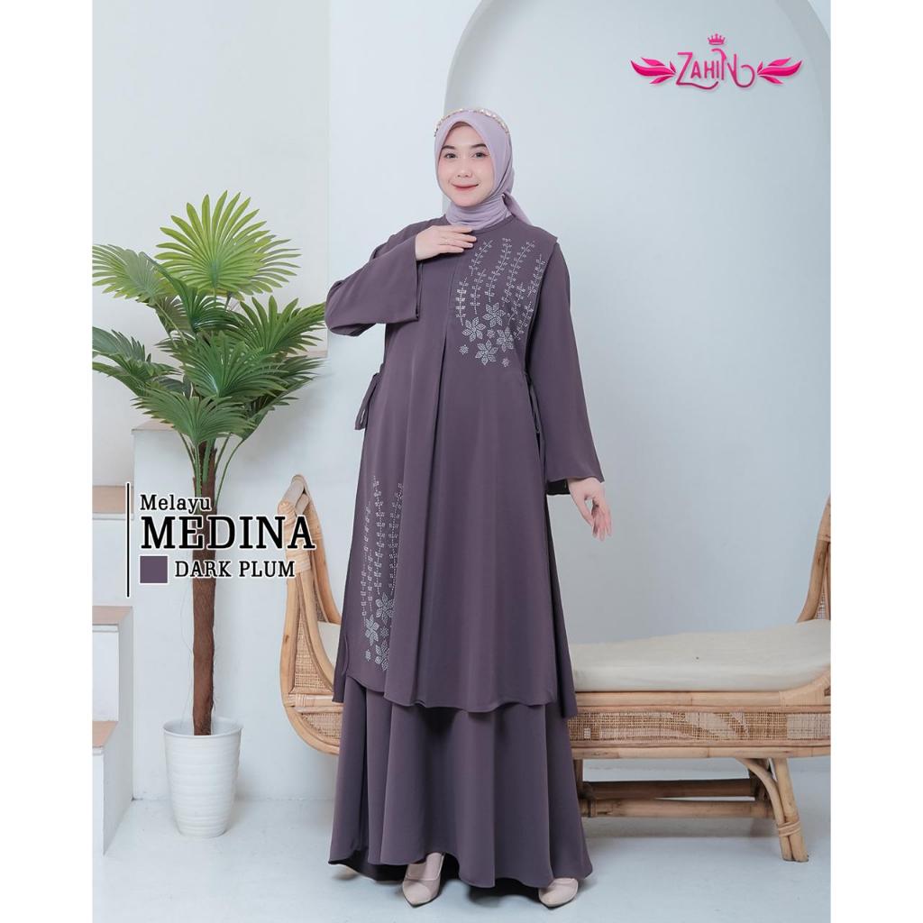 GAMIS MIX OUTER MEDINA MOM DAN KIDS MELAYU MALAY BY ZAHIN LIS SWAROSKY SYARI RAYA EDITION