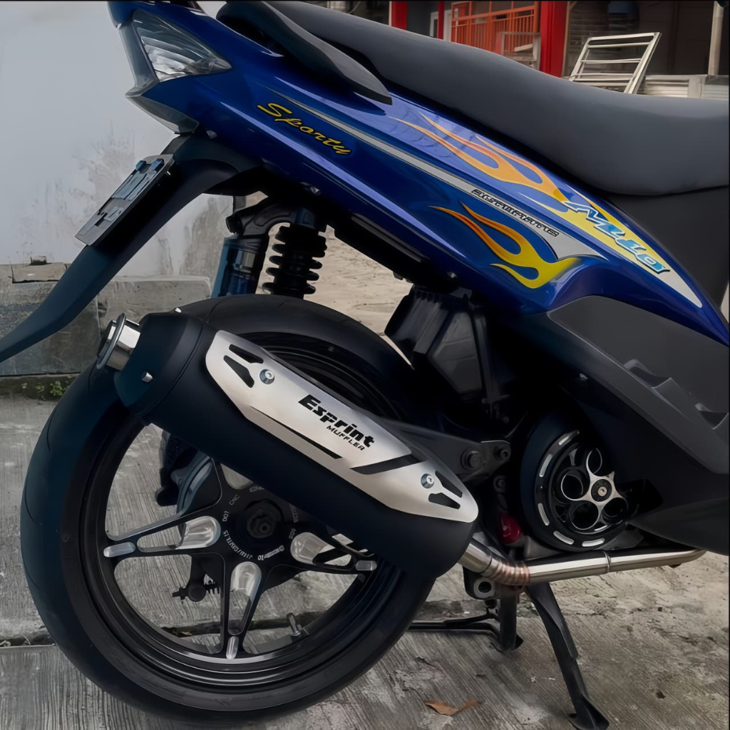 Knalpot Kenochi Standar Racing Mio Sporty Smile Karbu Original By Esprint Muffler