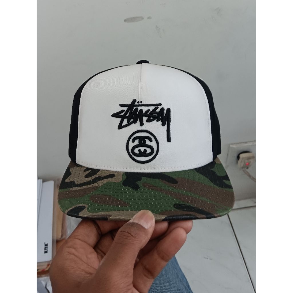 Topi Camo Camouflage Loreng Army Cap Caps Snapback Hats Hat Stussy Authentic Original