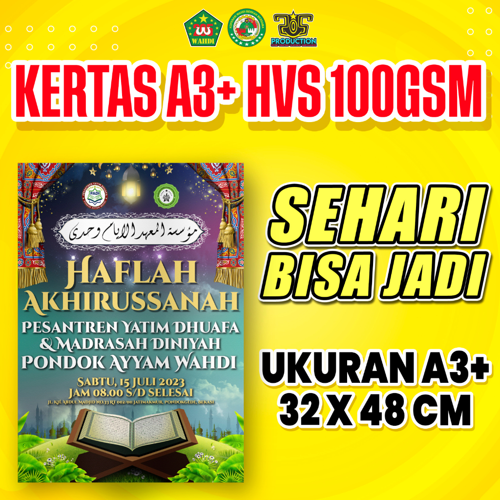 Cetak A3+ | Print A3+ MURAH | HVS 100 GSM | 1 Sisi / 2 Sisi