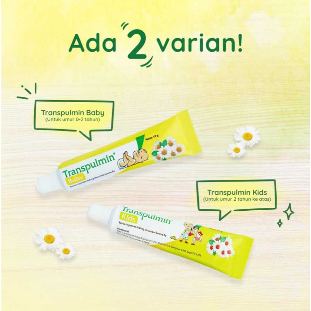 TRANSPULMIN Balsam Baby & Kids 10gr 20gr / Balsem p Bayi dan Anak Meringankan Batuk Pilek Bapil