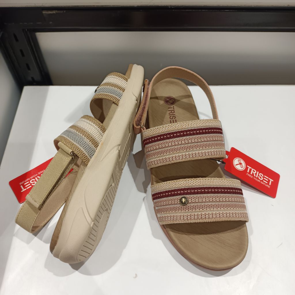 sandal tali wanita triset terbaru / sandal triset tali belakang TF800490929