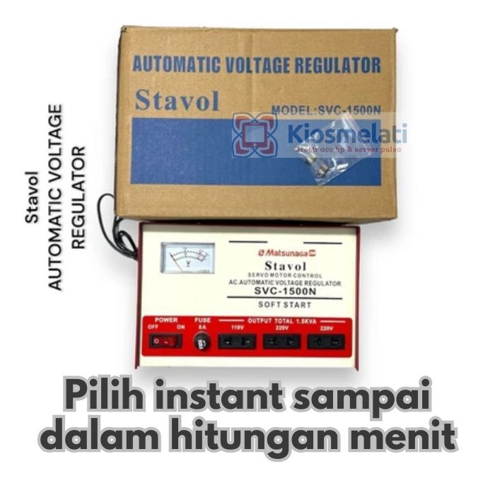 Second Stavol 1500VA Stabilizer 1500 Watt Matsunaga 1500N Stavolt Matsunaga