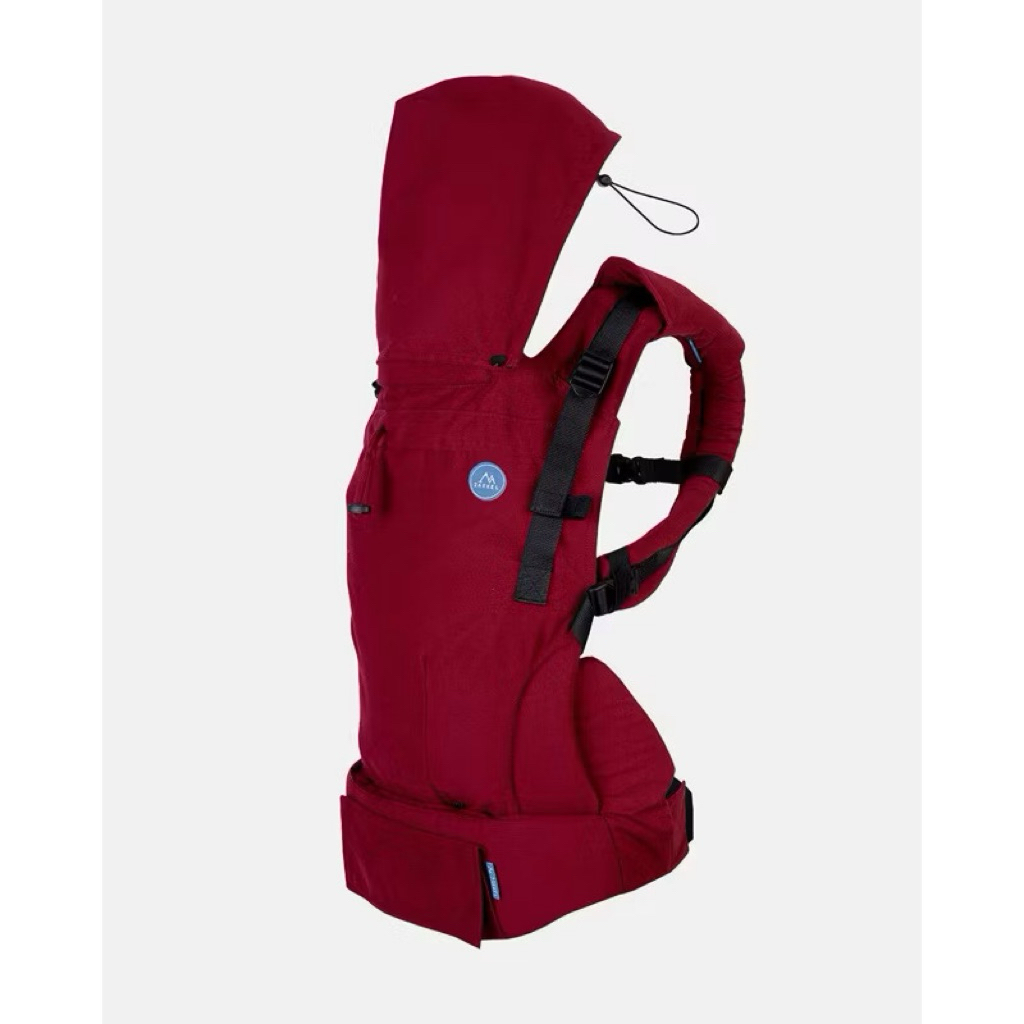 PRELOVED Gendongan Bayi SSC Zakkel Shift-C Newborn to Toddler - 100% Katun Natural Warna Maroon