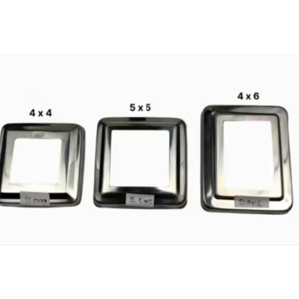 Ring tapak hollow stainless sus 201 4x4, 5x5, 4x6 | tapak, ring, tapak hollow stainless