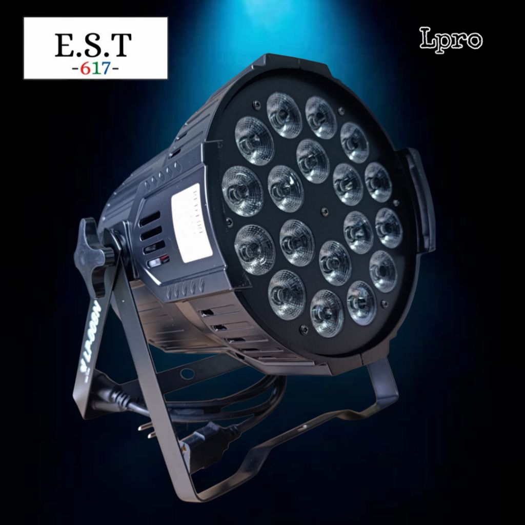 Lampu panggung sorot parled par LED 18 x 10 watt full color 4 in 1 rgbw redsun