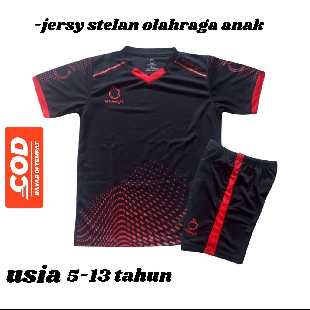 Kaos bola Anak Laki_Laki (usia 5-13 tahun)