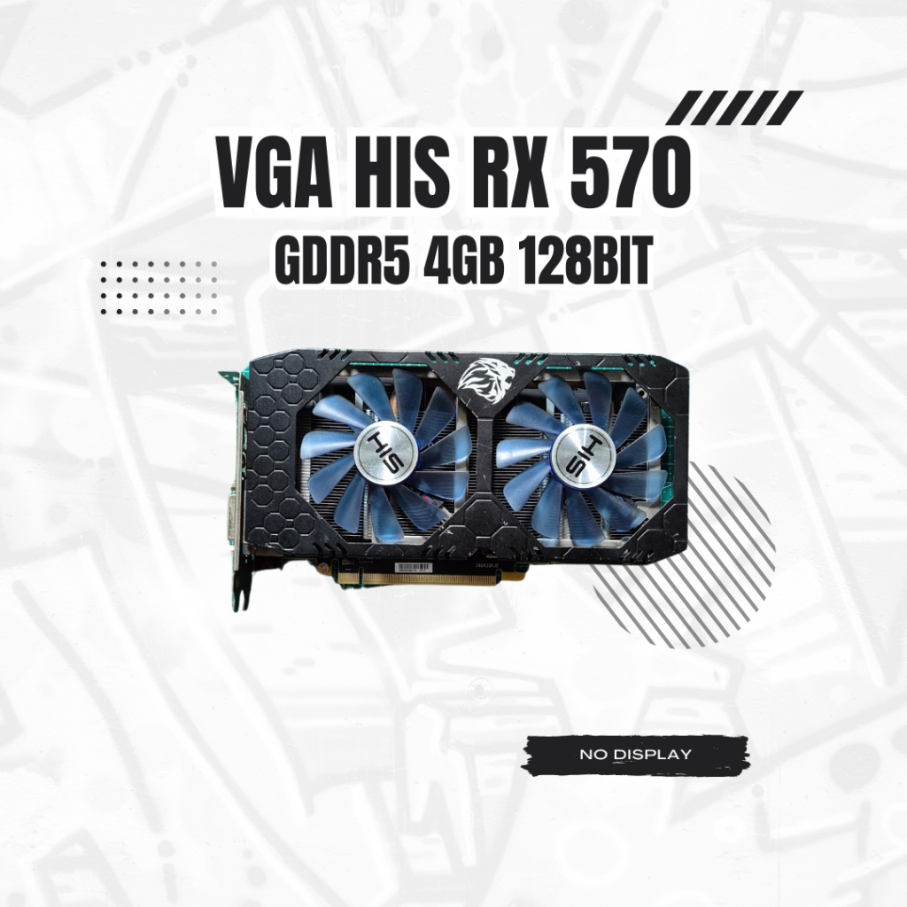 VGA CARD HIS RX 570 GDDR5 No Display