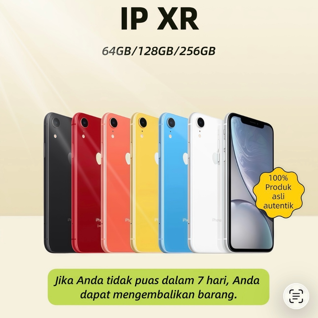 IP XR SECOND 100% original fullset 64GB/128GB/256GB kondisi mulus like new