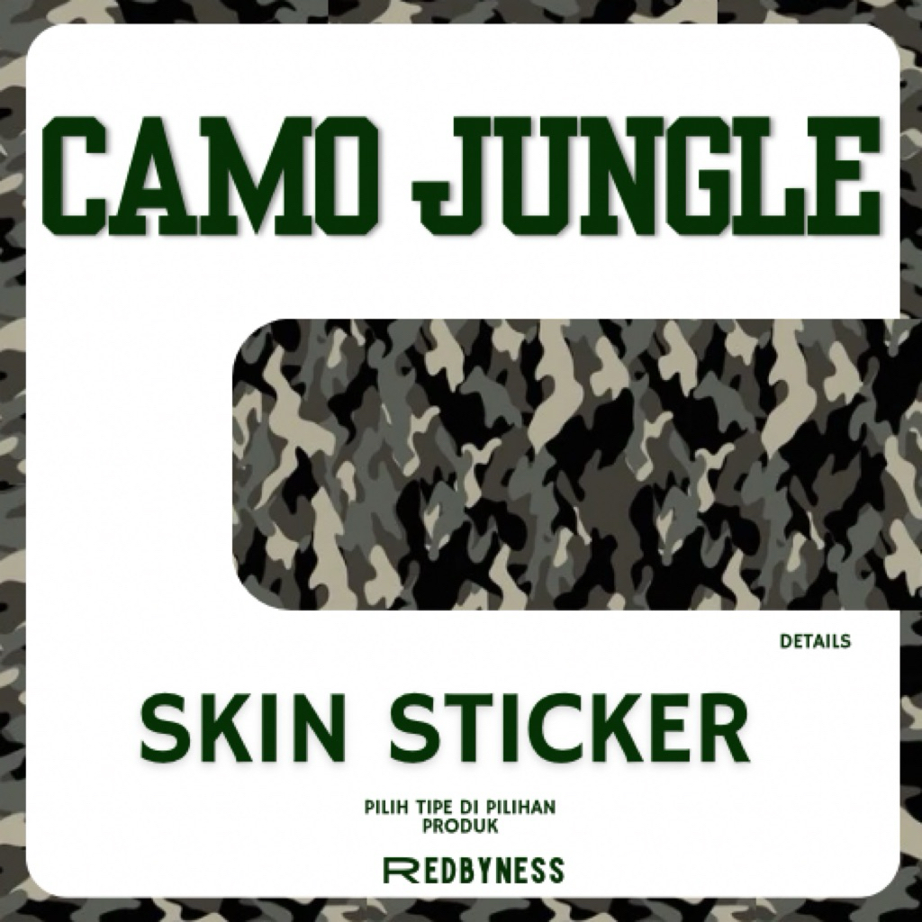 Redbyness | Skin Sticker Camo jungle Stiker Leather