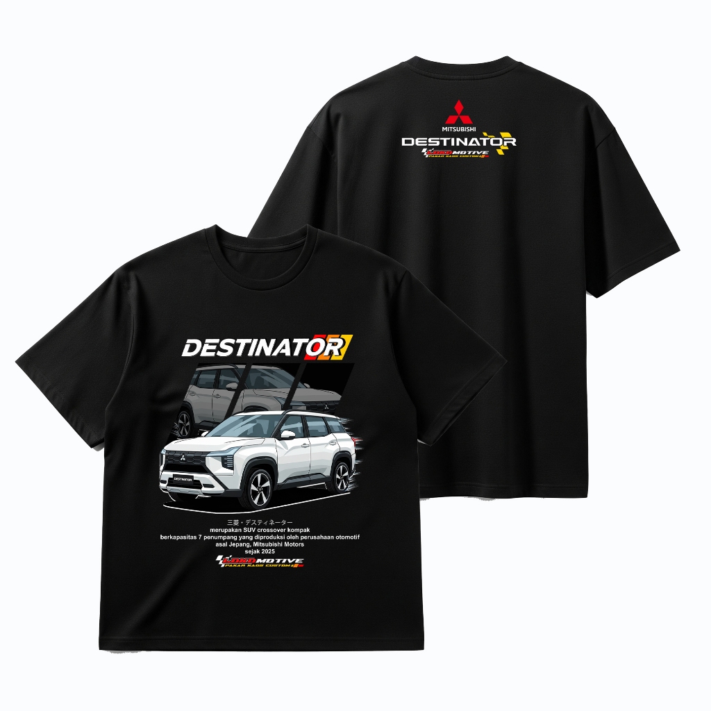 MITSUBISHI DESTINATOR - Kaos Merchandise Community Club Unisex Lengan Pendek By LKMTV