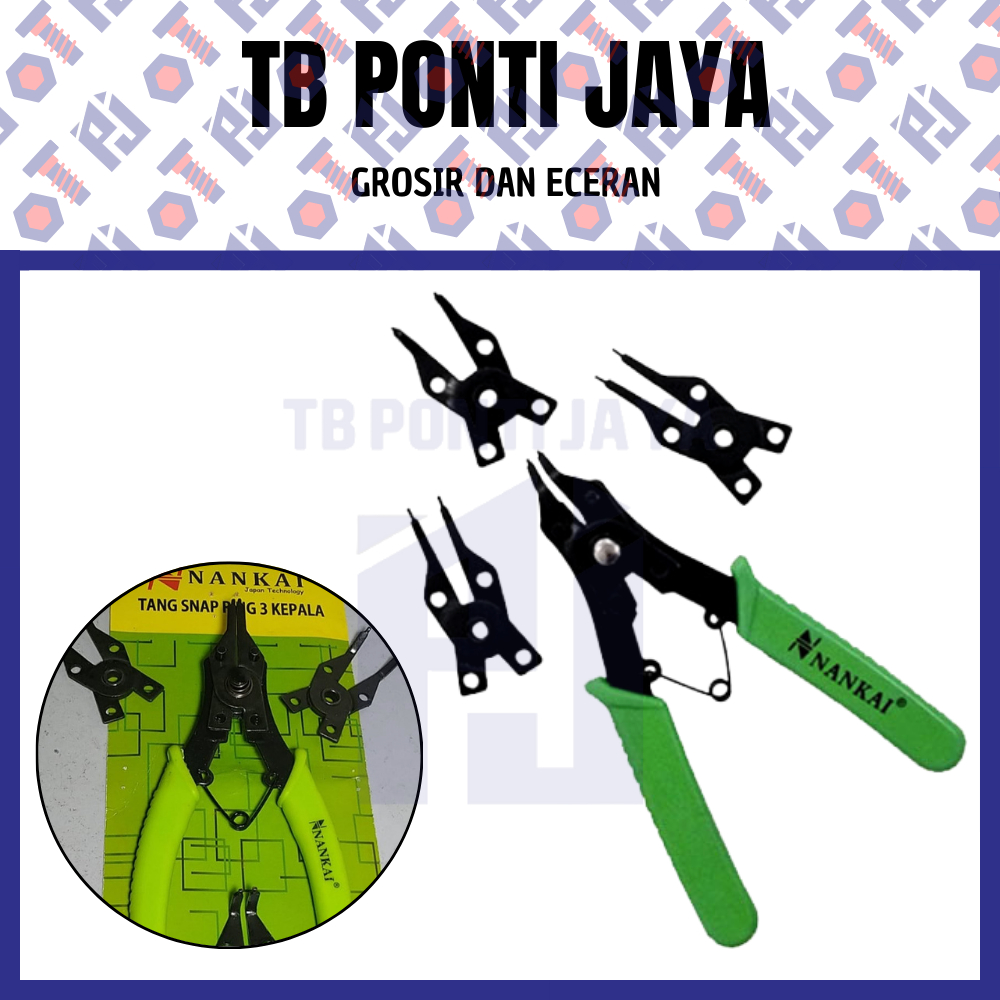 Tang Snap Ring 3 Kepala Nankai 019-28