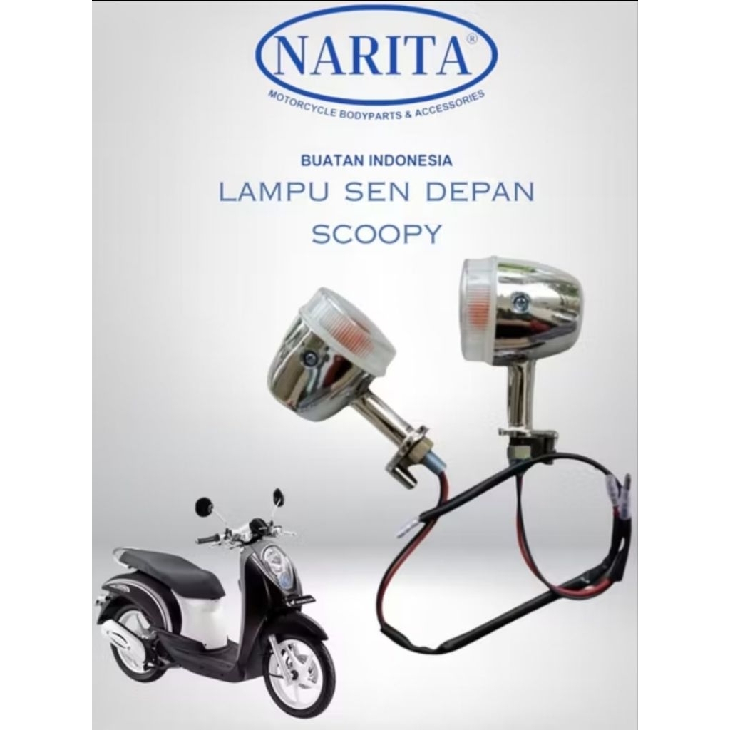 Lampu sen depan Honda Scoopy lama Narita