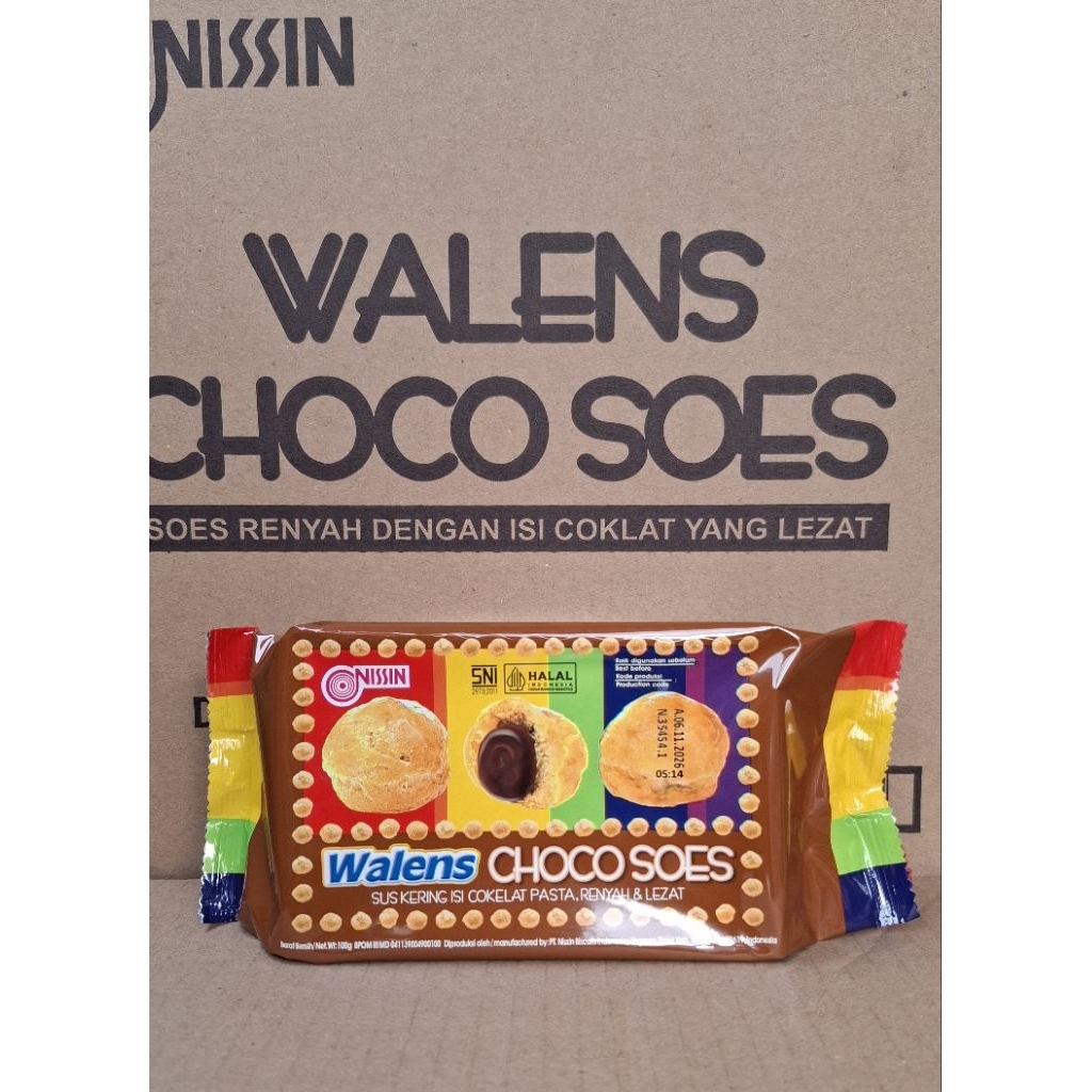 Nissin Walens Soes Coklat 100gr