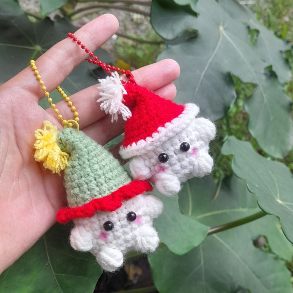 Amugurumi Christmas/Keychain Amigurumi/Ganci rajut natal/Amigurumi Natal/Boneka Christmas