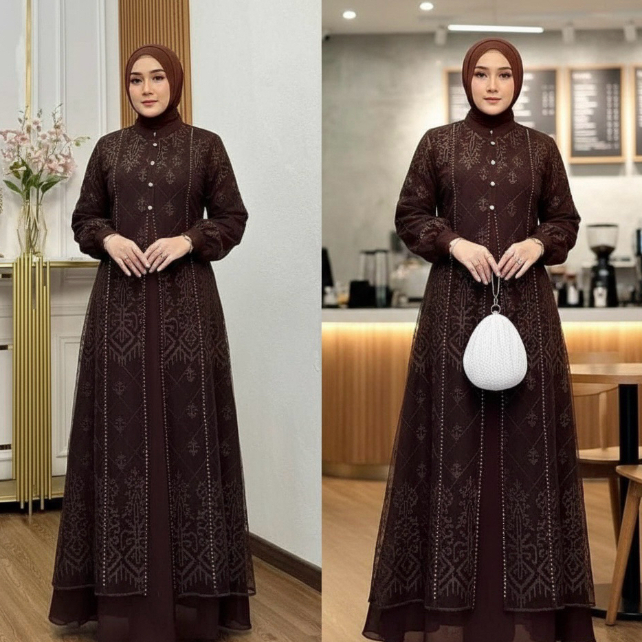 Gmis Turki Gamis Gamis Abay Gamis Mewah Elegan Terbaru Pakean Turkey Abaya Gamiss Muslim Terbaru2026